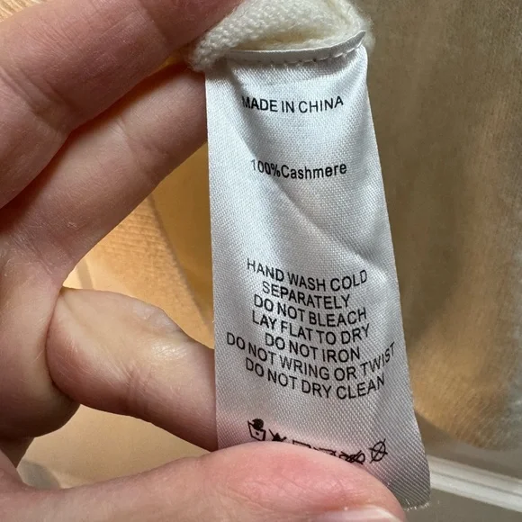 Quince Cashmere Cream Short Sleeve Sweater - Picture 6 of 6